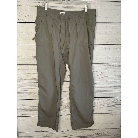 The North Face Nylon Hiking Pants Size 12 Short Gray Drawstring - Picture 2 of 10